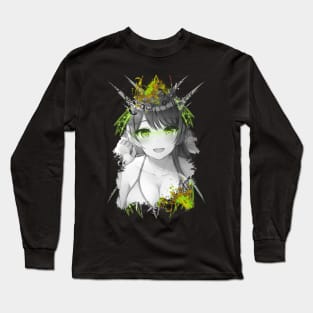 Cute Girl - Green V Long Sleeve T-Shirt